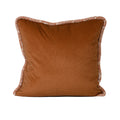 CHESTNUT FELT WITH THICK ABTRACT TRIM